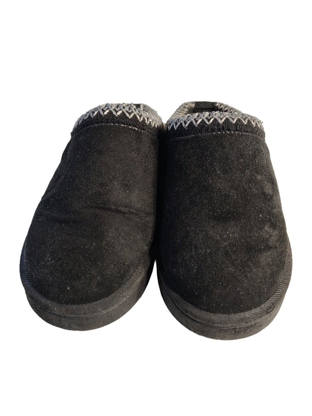 Girl's Black Size 1 Gently Used Suede Hurley Branded Slip-On Shoes